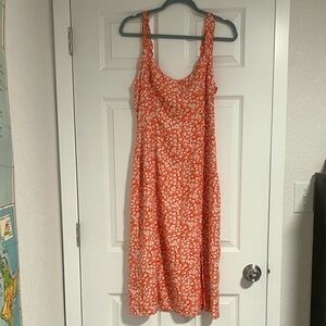 NEW Beginning Boutique Orange Floral Dress
